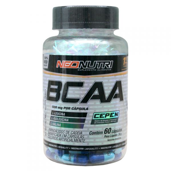 BCAA 500mg 60 cápsulas Neo Nutri